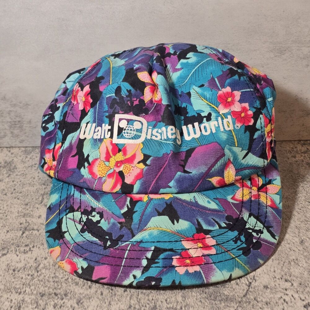 VTG Walt Disney World Hawaiian Mickey & Friends Hat Ball Cap Goofy Hat Co